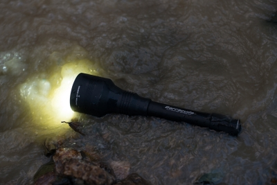 Armytek Barracuda in water