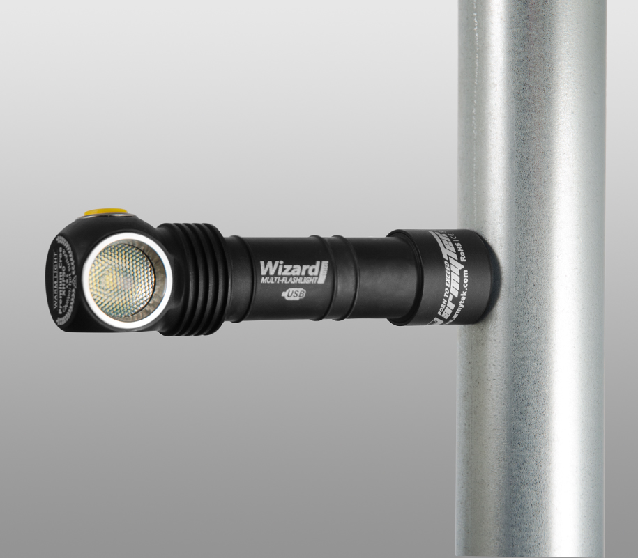 2300 Lumens by Armytek Armytek Wizard Pro v3 XHP50 White Silver Headlamp